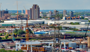 Aerial view of city, image credit: (C) Andy Evans Photos | Adobe Stock