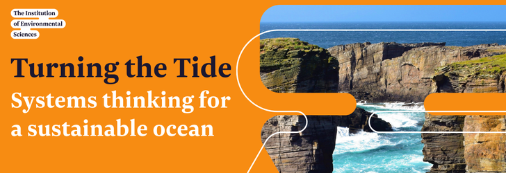 A banner reading "Turning the Tide. Systems thinking for a sustainable ocean".